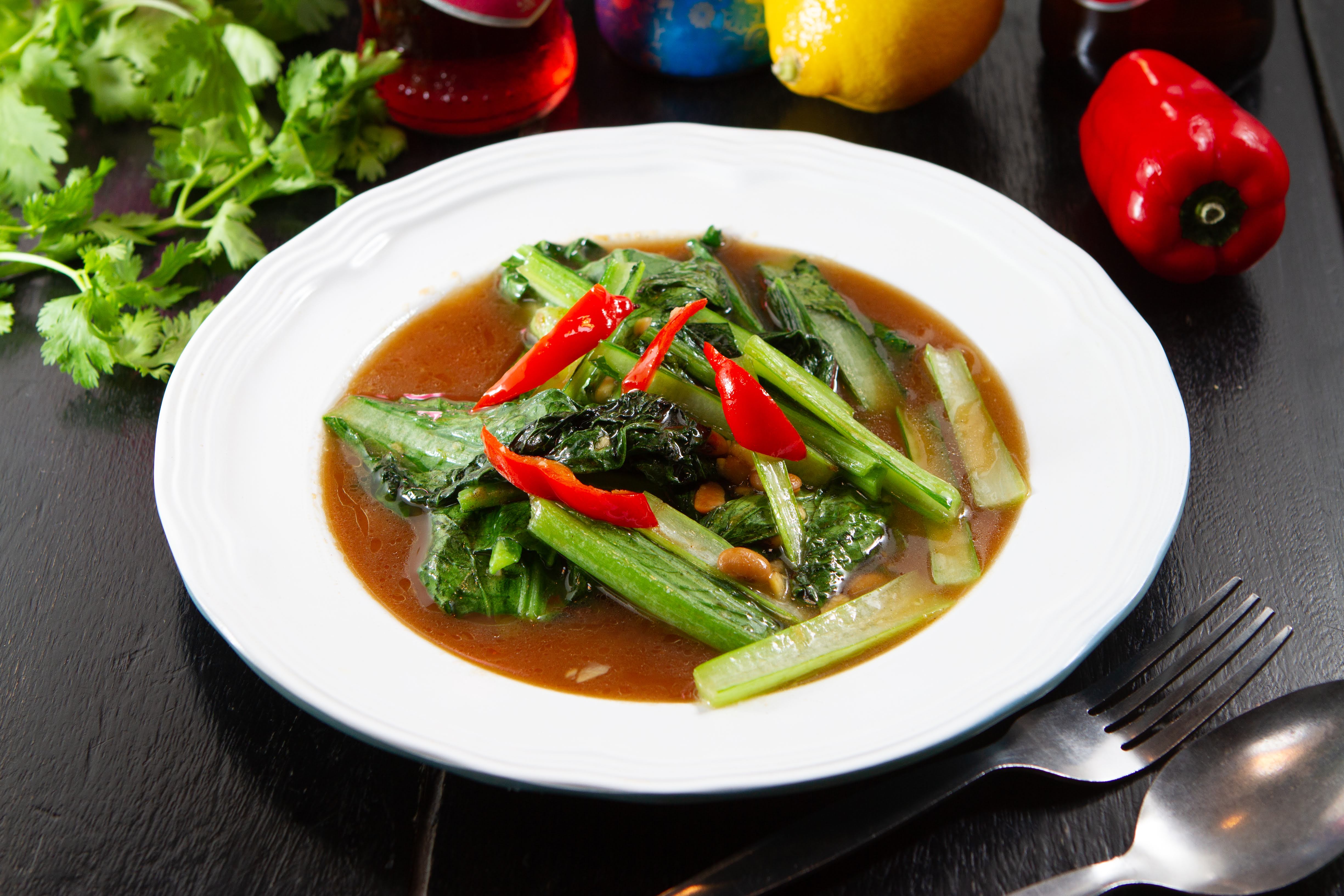 青菜炒め タイ味